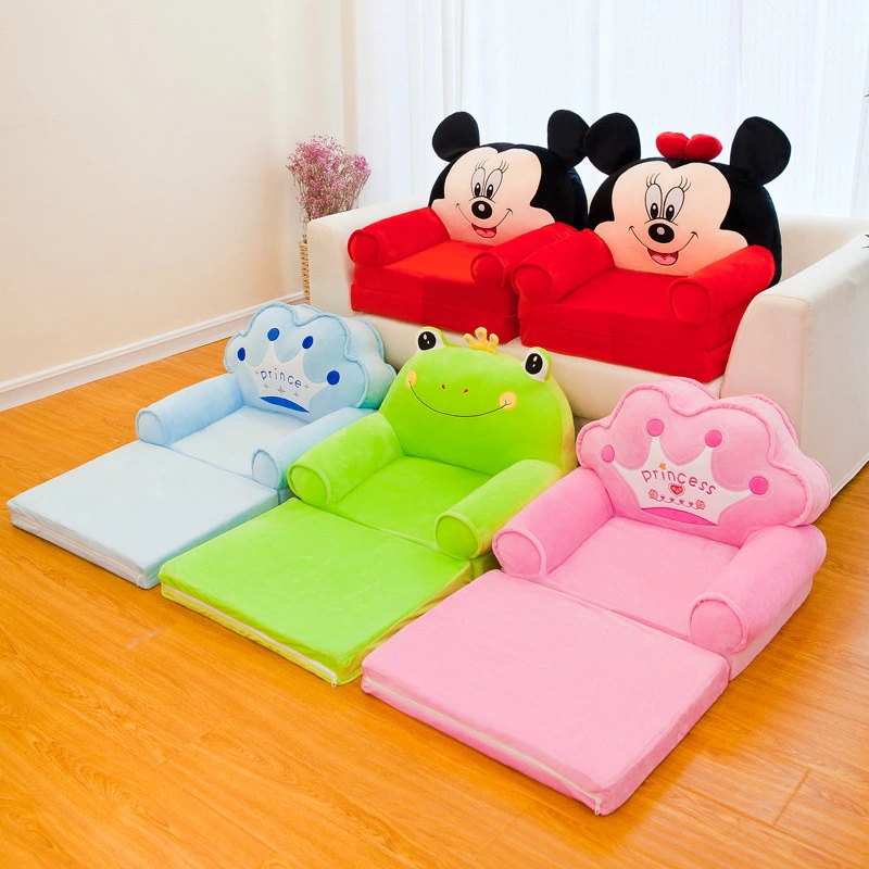 Factory Wholesale Children's Folding Sofa Cartoon Lazy Sofa Cute Baby Seat