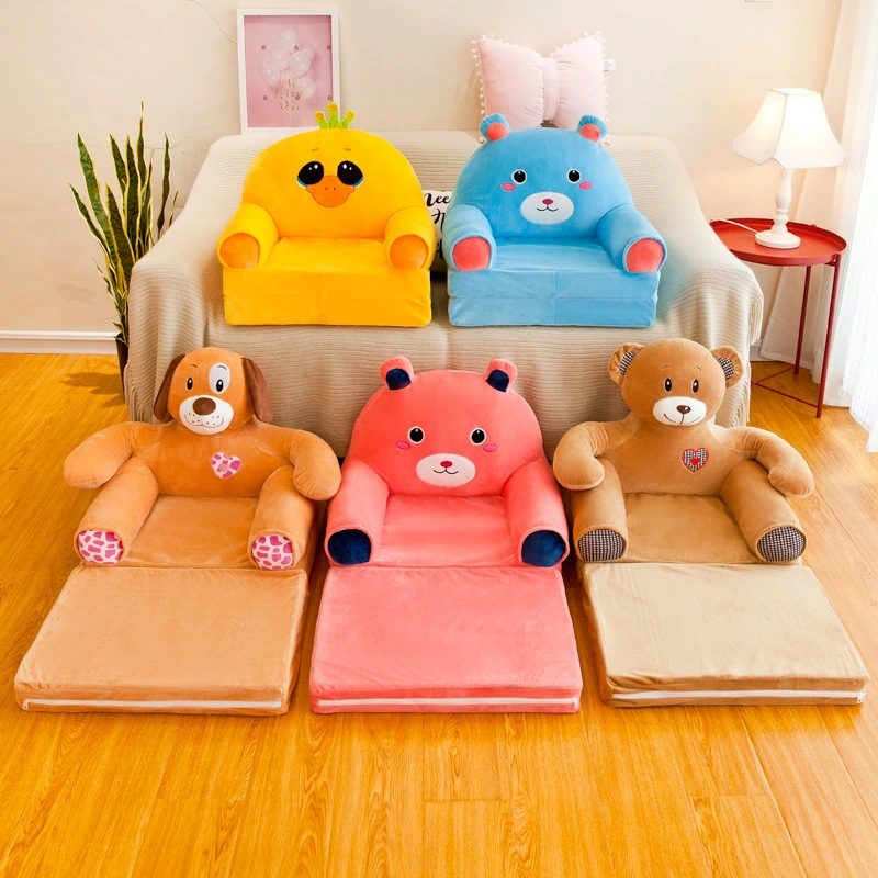 Children's Folding Sofa Cartoon Animal Sofa Prince Bear Cute Baby Seat
