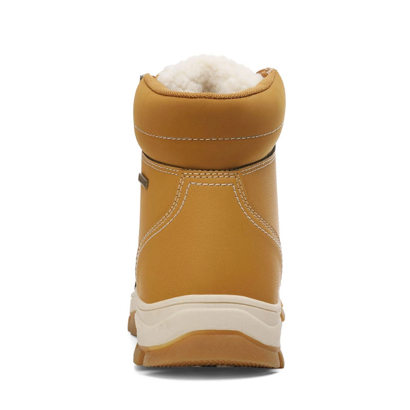 Plush high top cotton shoes for men