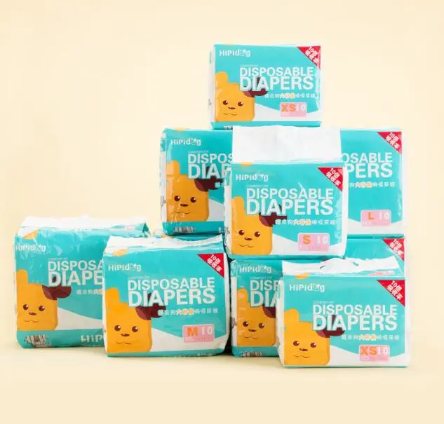 10PCS/Bag Dog Diapers