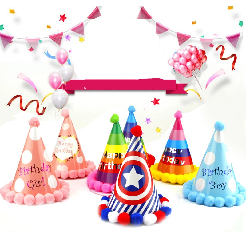 Children's Cartoon Body Dress Up Supplies Baby Birthday Hats