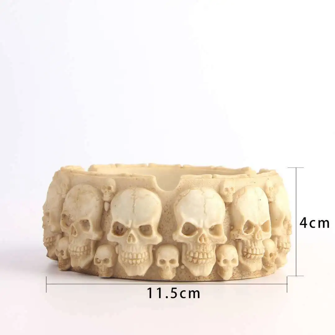 Personalized holiday home skull ashtray pendulum