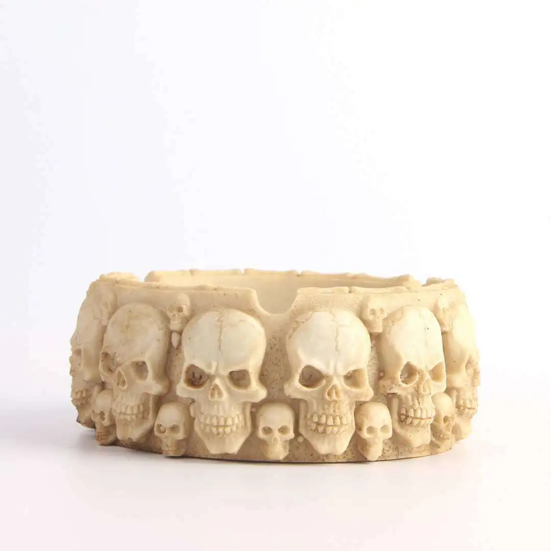 Personalized holiday home skull ashtray pendulum