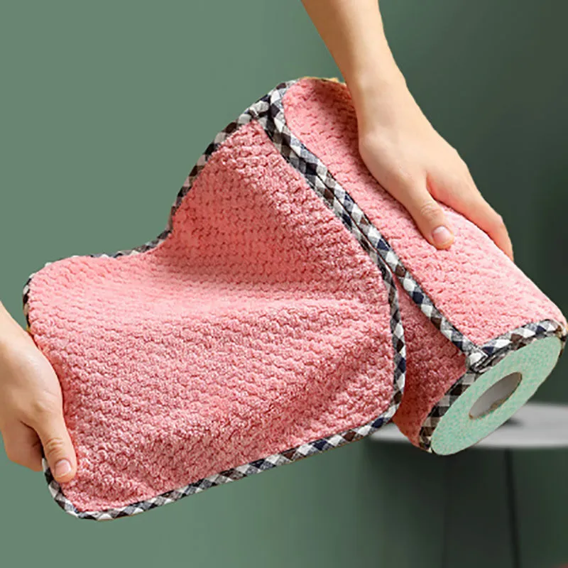 Dish Cloth Clean, Absorbent, Non-Oily, Non-Linting Dish Towel, Scouring Pad