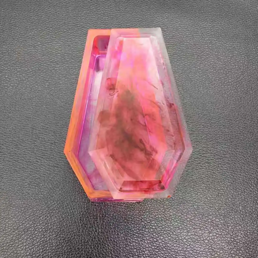 DIY Crystal Epoxy Coffin Storage Box Mould