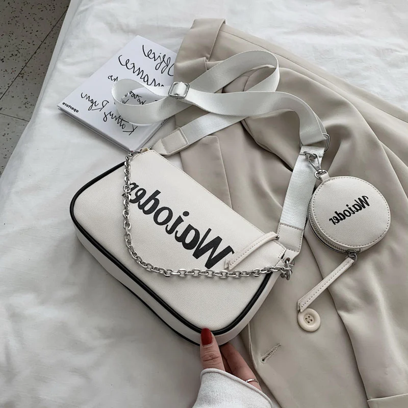 Summer Casual Letters Student Street Shooting Trend One-Shoulder Messenger Bag