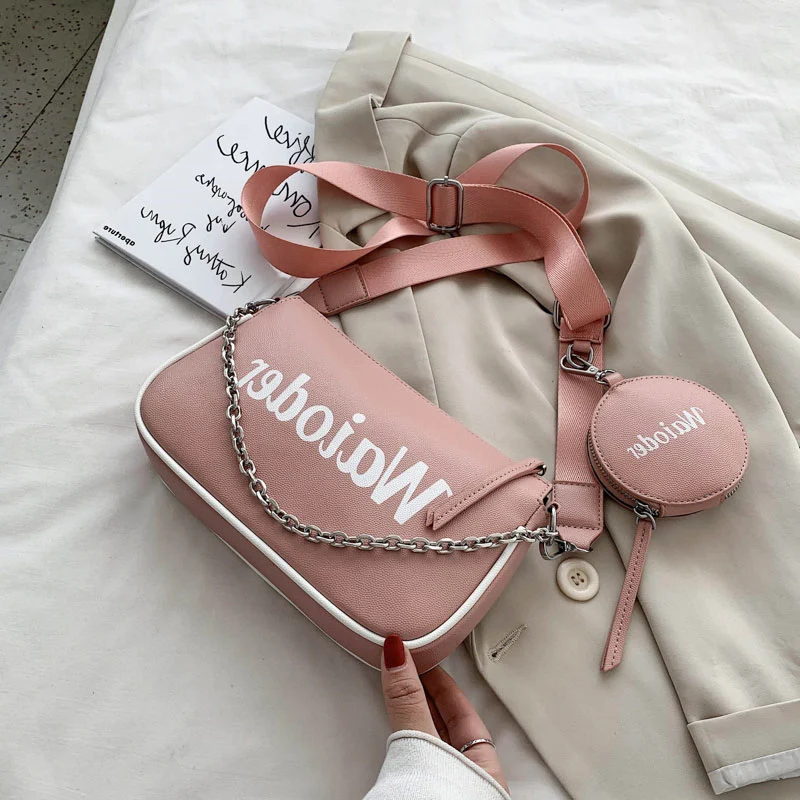 Summer Casual Letters Student Street Shooting Trend One-Shoulder Messenger Bag
