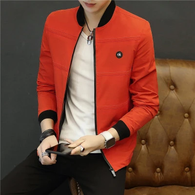2021 new autumn jacket men Korean fashion leisure men's baseball uniform solid collar youth fashion clothes