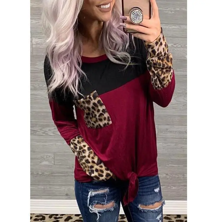 Pocket Leopard Print T-shirt