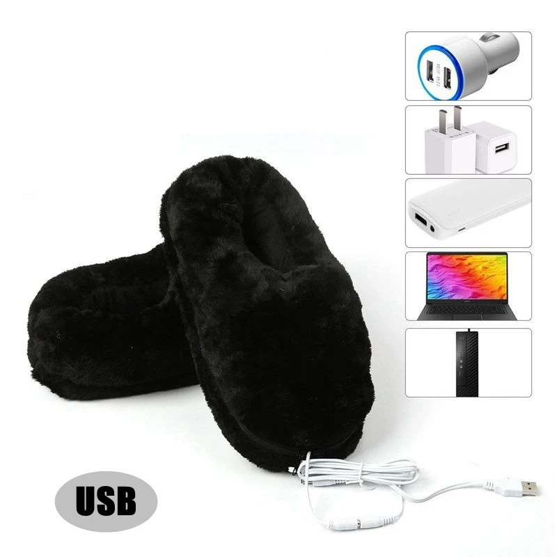 Warmer Heated-Slipper Electric-Feet Portable Winter Soft Home Usb-Pad Cold-Relief-Gift