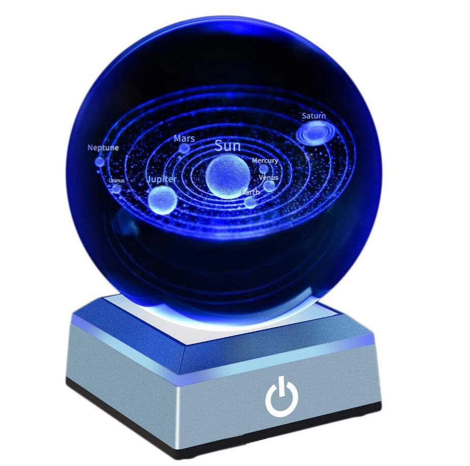 Solar System Crystal Ball without planet names