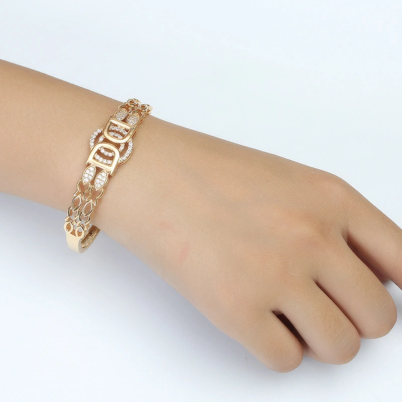 Exquisite double D letter ladies high-end bracelet ring