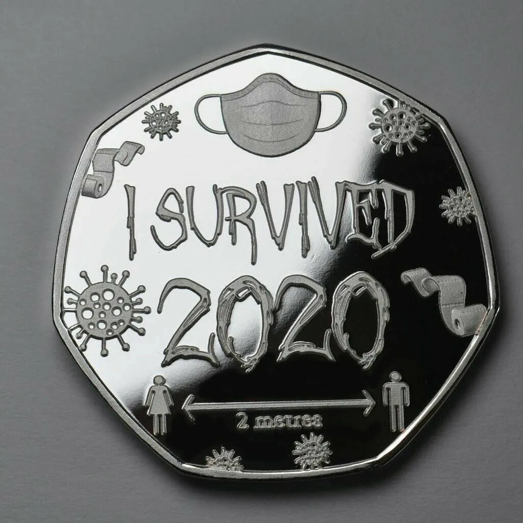  Silver Golden Commemoratives Copy Coins Gift for Friends Family Collectors I Survived Gifts