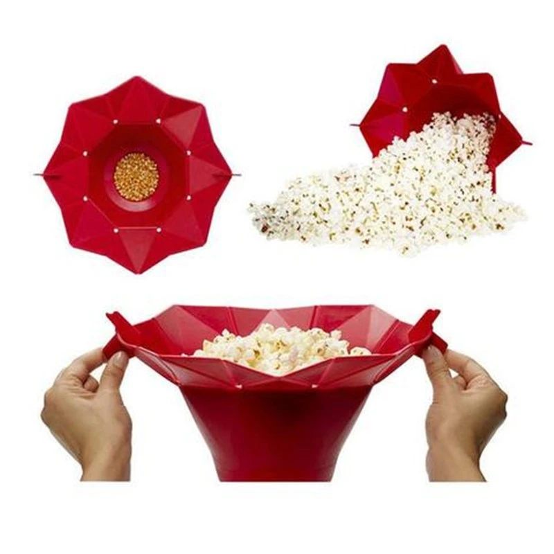 DIY Popcorn Making Artifact Microwave Popcorn Device Foldable Popcorn Bucket