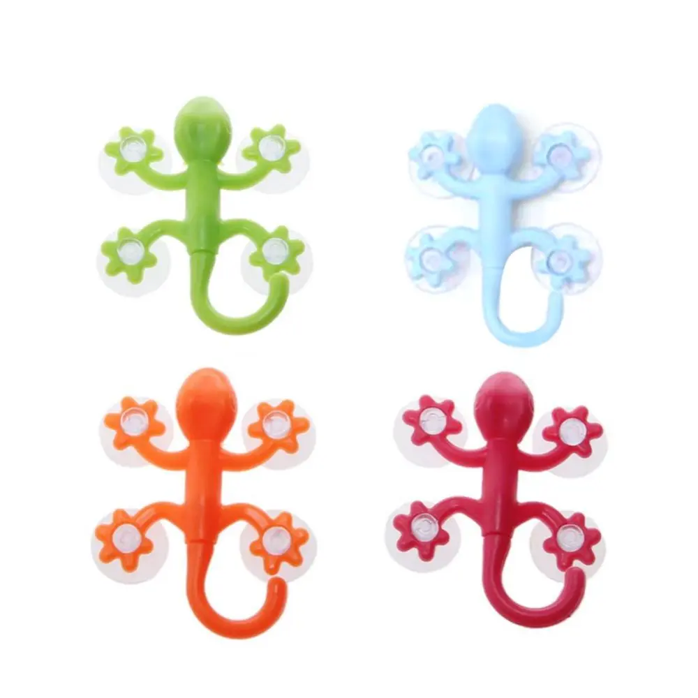 Four Suction Cup Super Suction Gecko Hook Cartoon Hook Suction Cup Hook Gecko Hook