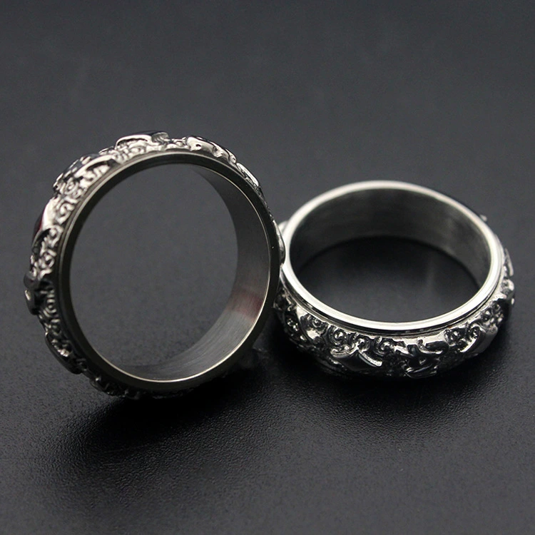 Titanium steel ring