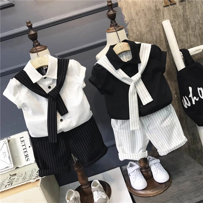 Children's Striped Casual Fashion Set