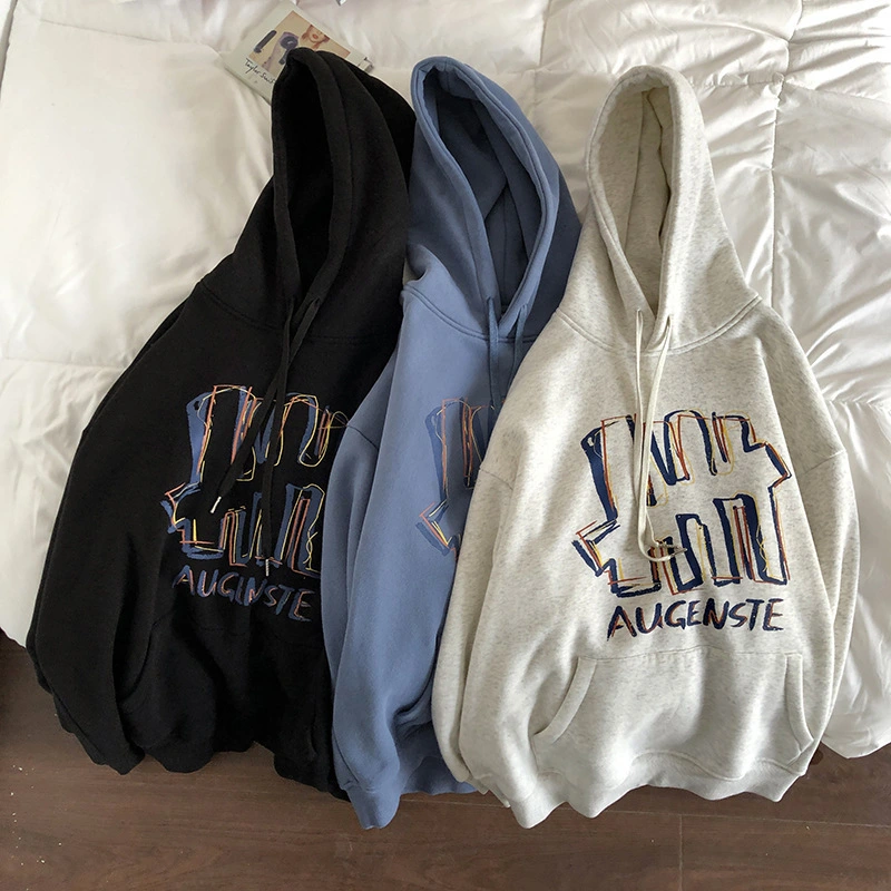 Lazy Style Hooded Jacket Korean Style Loose Hong Kong Style Top