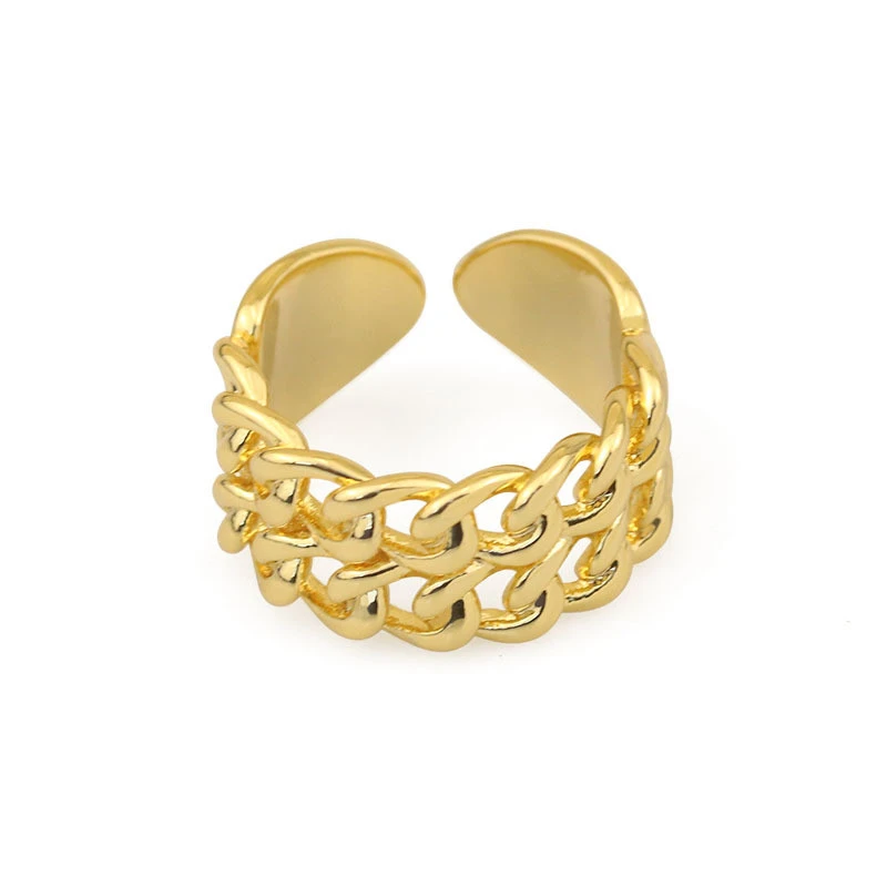 Vintage openwork braided ring