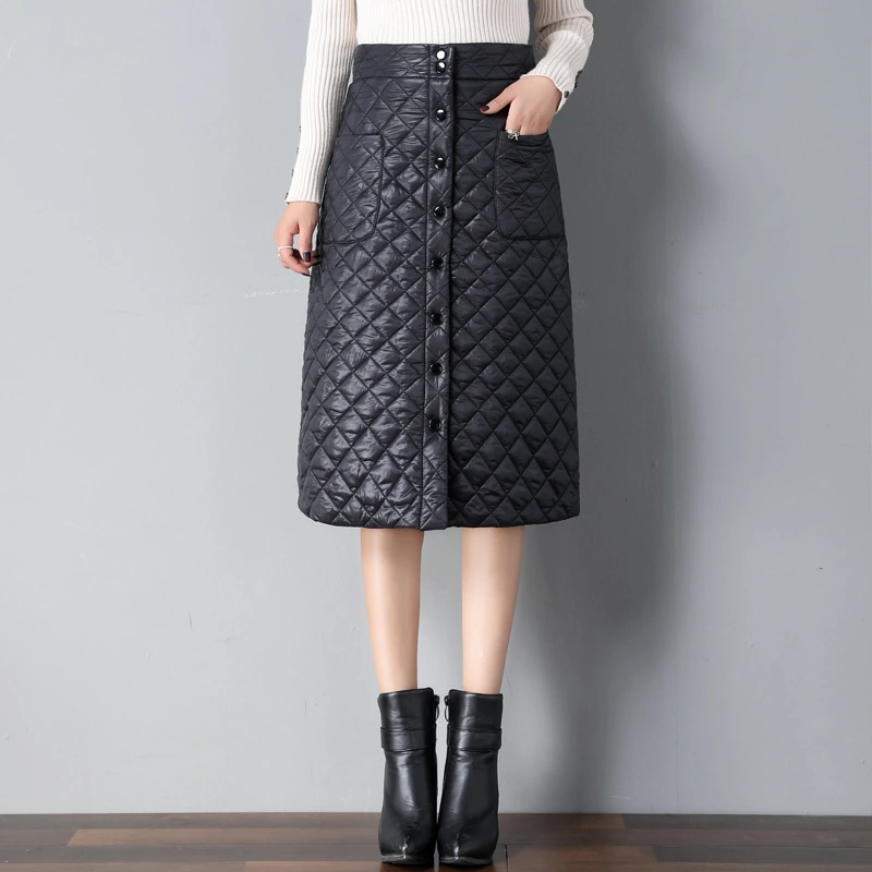 Down cotton skirt