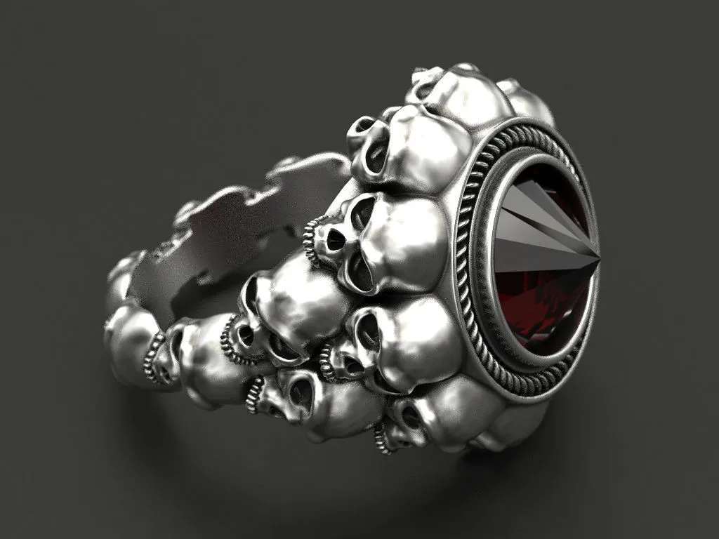 Punk Rock Jewelry Men's and Women's Rings