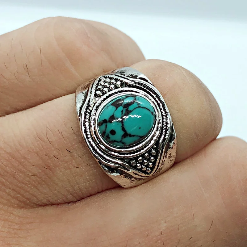 Oval Turquoise Ring