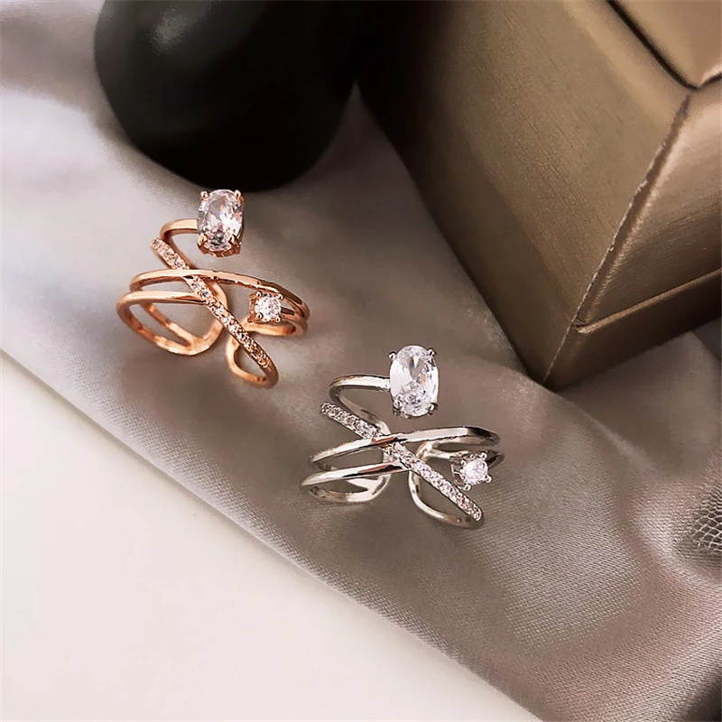 Personality zircon joint female ring