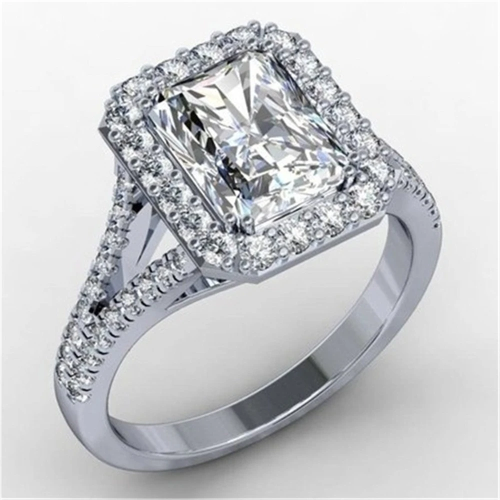Zircon European and American fashion ladies ring