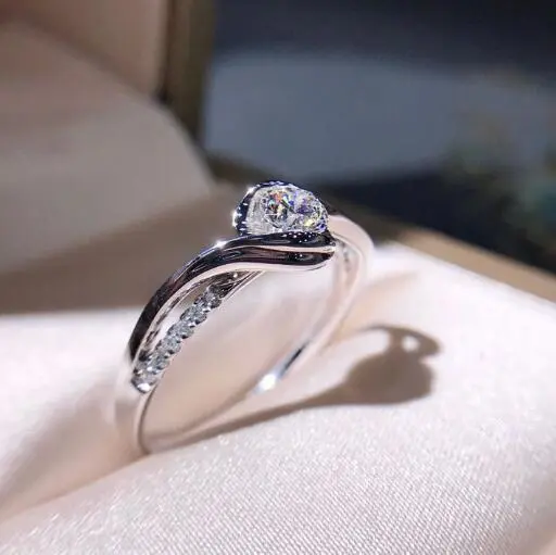 Super Diamond Octagon Zircon engagement ring