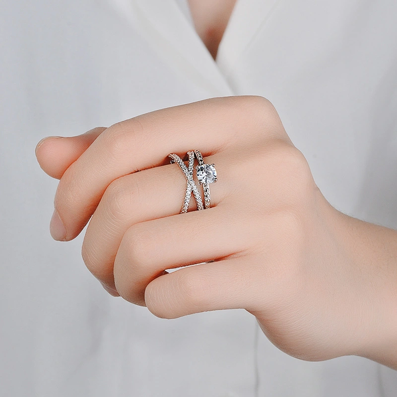 Double wound engagement ring