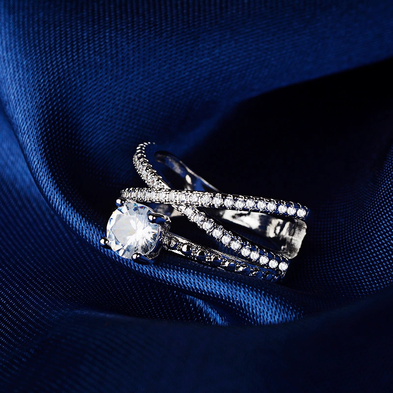 Double wound engagement ring