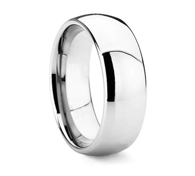 High Polish Tungsten Carbide Ring