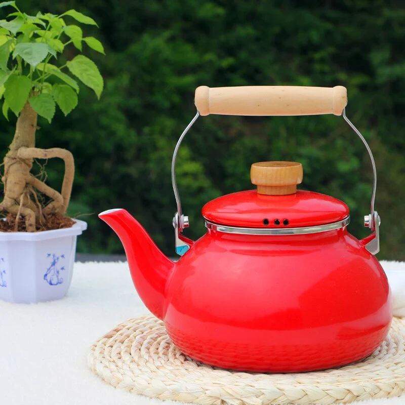 Japanese style enamel pot