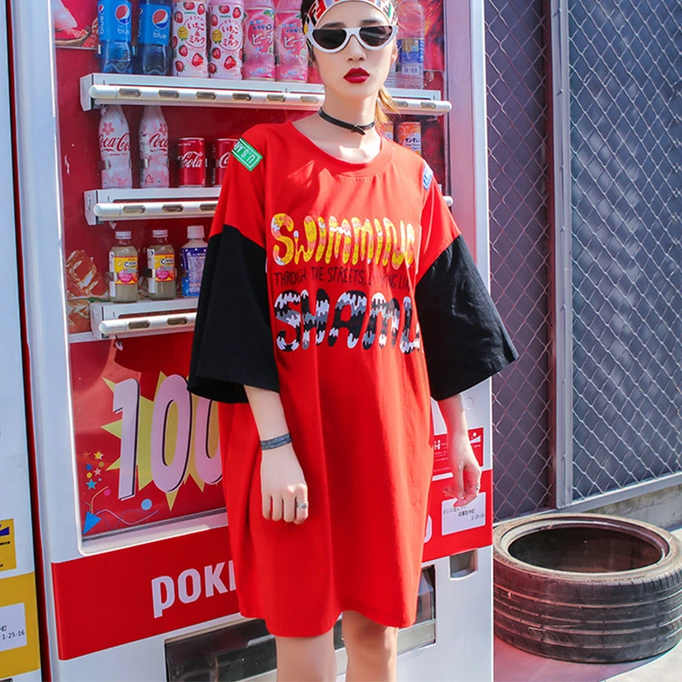 Loose t-shirt skirt