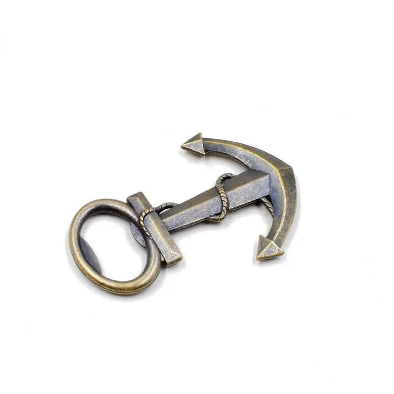 Key Chains Vintage Anchor Man Keychain Trinket Creative Metal Three-dimensional Retro Zinc Alloy Bottle Opener Souvenirs Wedding