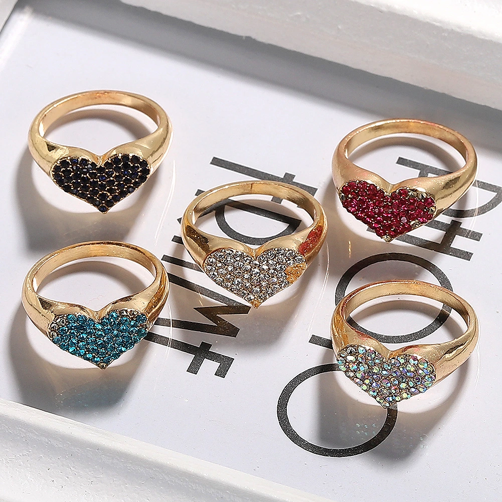 Love circle frosted ring