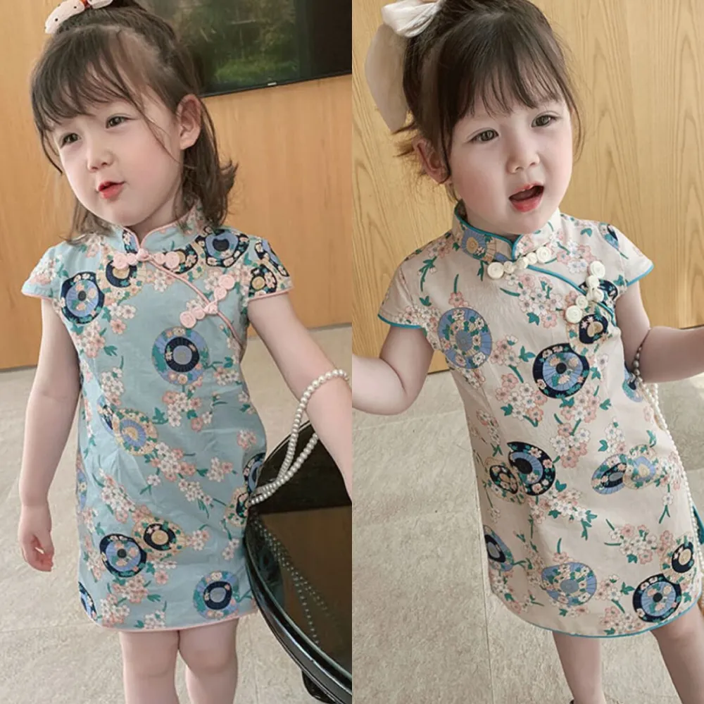 Temperament Chinese style dress children skirt