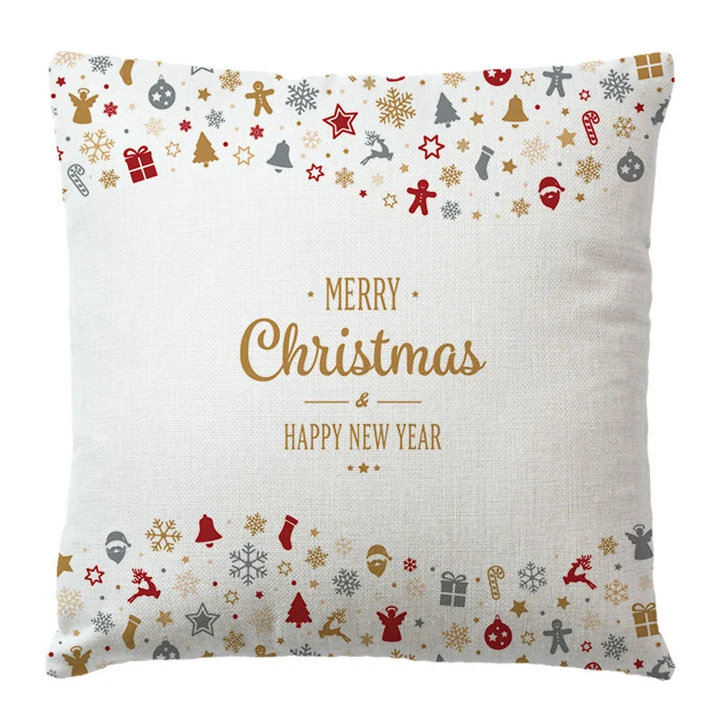 Christmas peach skin pillowcase