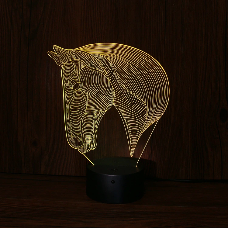 horse's head LED night lights