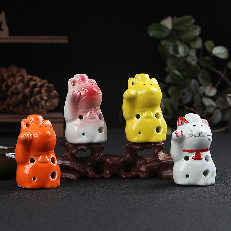 6-hole Lucky Cat Model Series Ocarina