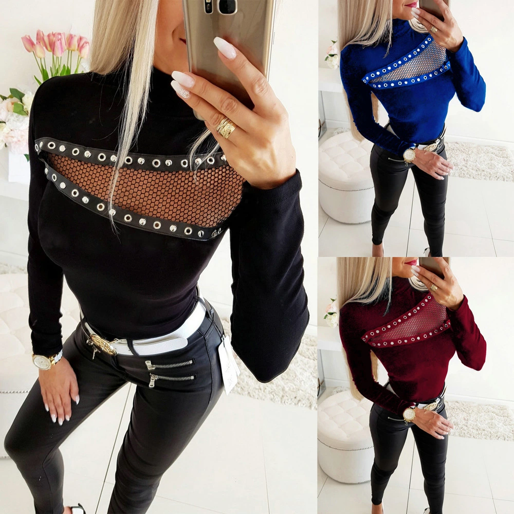 Solid color hollowed-out top