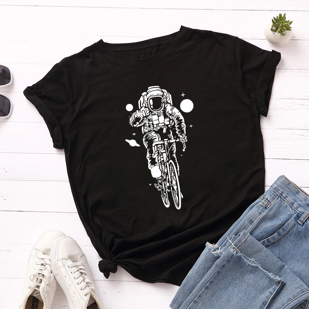 Women's Loose Round Neck Short Sleeve T-shirt