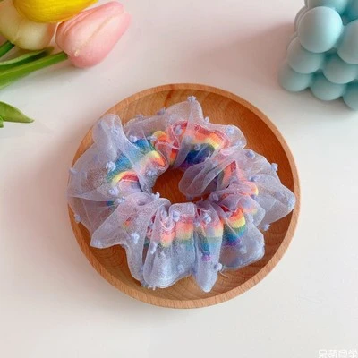 Rainbow yarn sweet hair rope