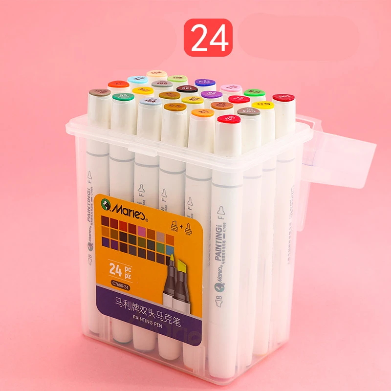 Alcohol Oily Double-Headed Marker Pen Set