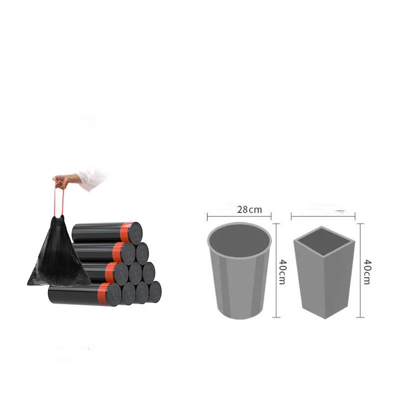 Drawstring Garbage Bag Household Kitchen Portable