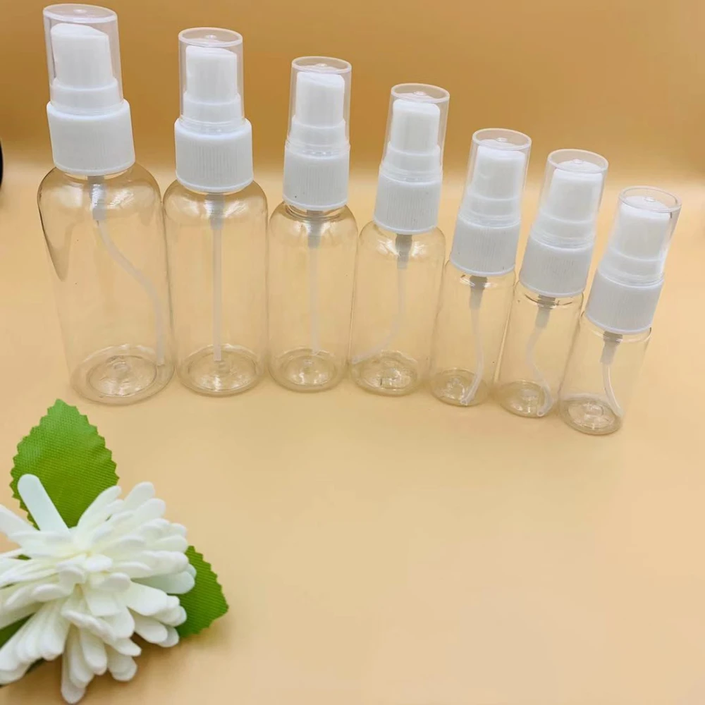 Transparent spray bottle