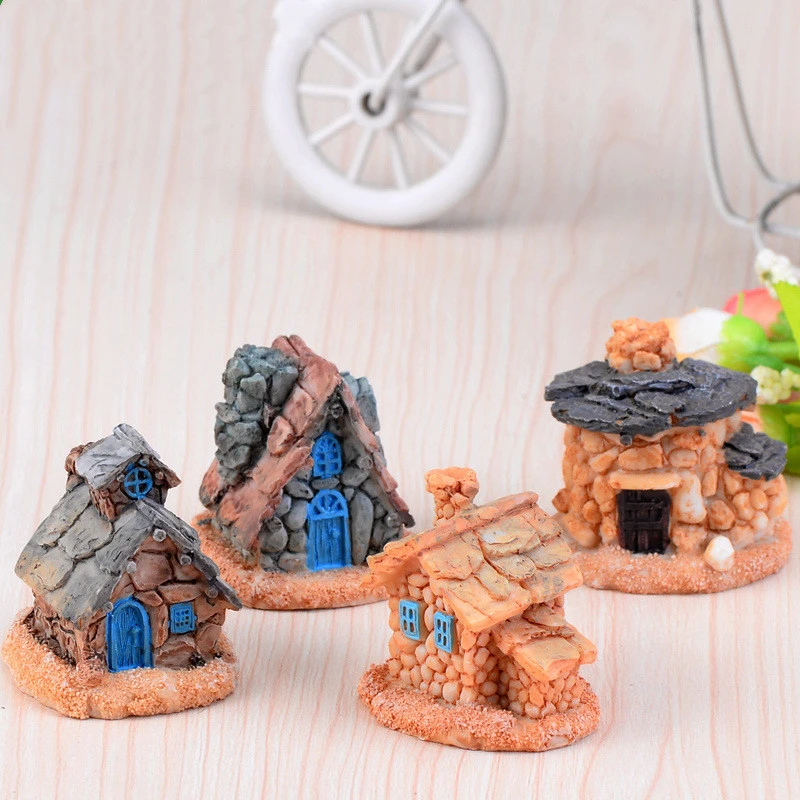 Bottled Decorations Elf Castle Stone House House DIY Succulent Decorations