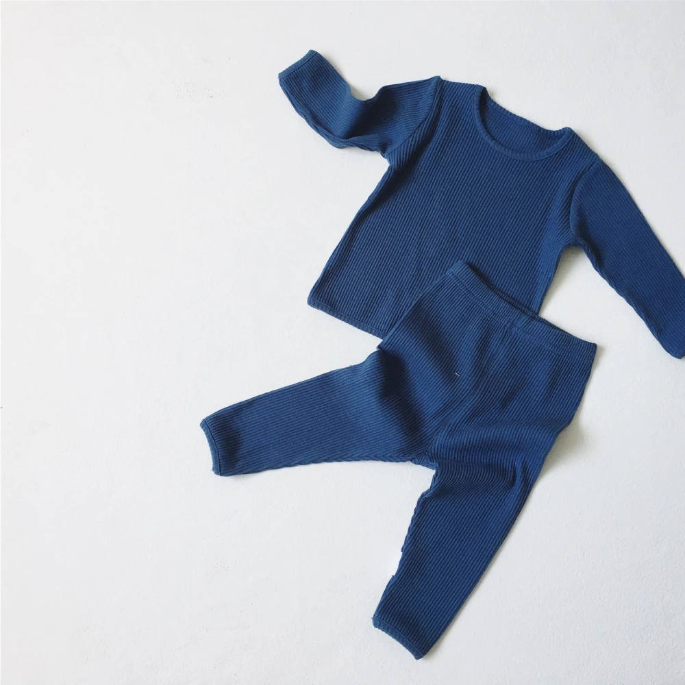 Solid Color Hang Strip Home Service Suit For Infants and Children