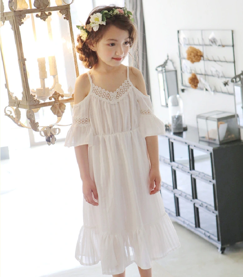 Summer new brand listed temperament lady wind cotton dress long skirt Korean girl dress 16030
