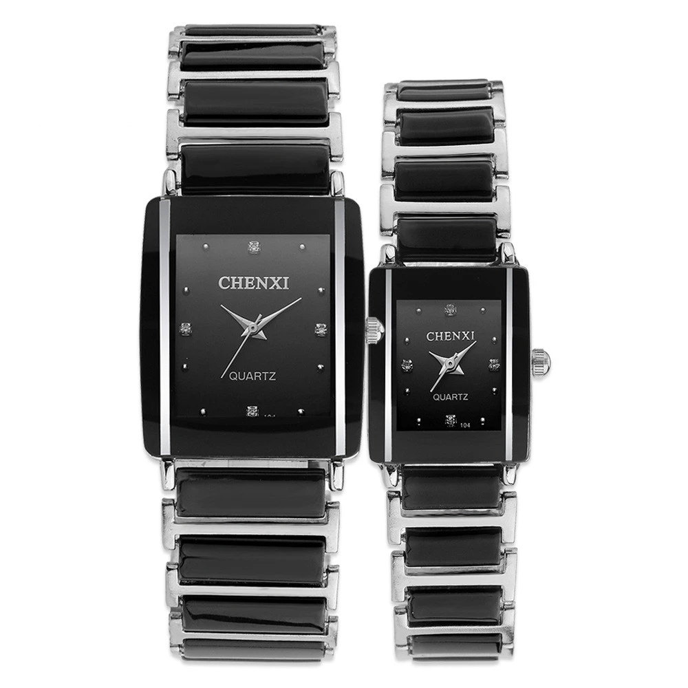 Fashion Couple Watch Square Quartz Watch